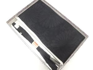 未使用品　正絹　喪服用　手組帯締め・帯揚げセット